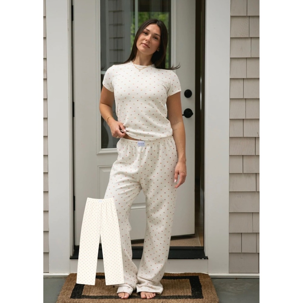 Parke Waffle Boxer Pant Size S Maggie & Emma Ditsy Floral NIB